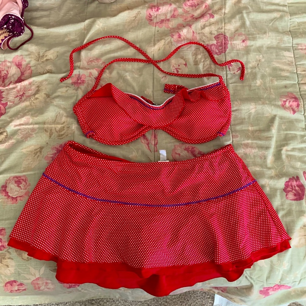 Vintage style pin up bathing suit set